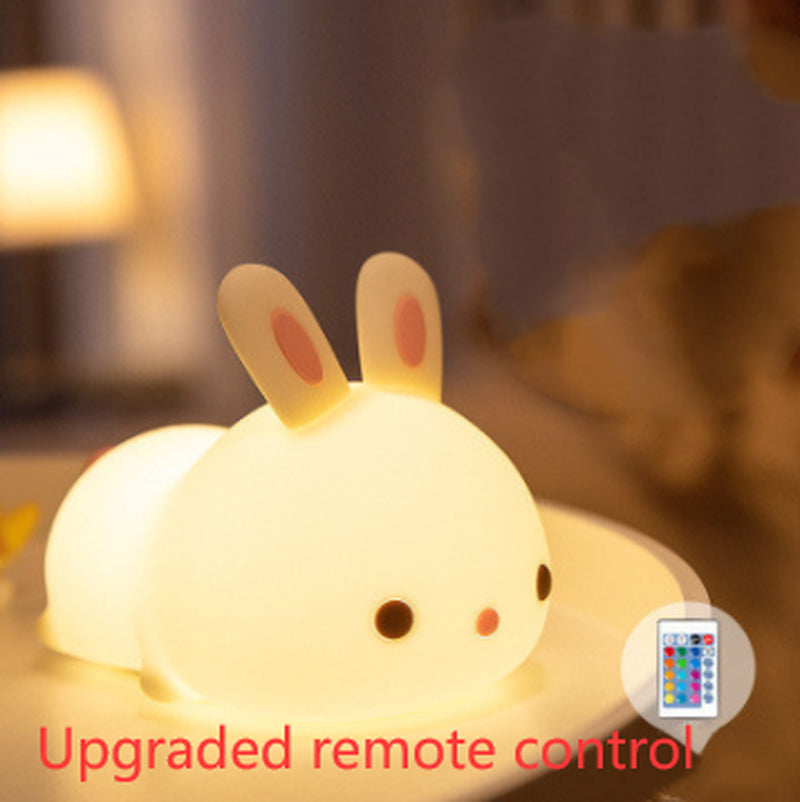 New Year'S Gift Rabbit Silicone Lamp Pat Feeding Creative Night Light Children'S Toys