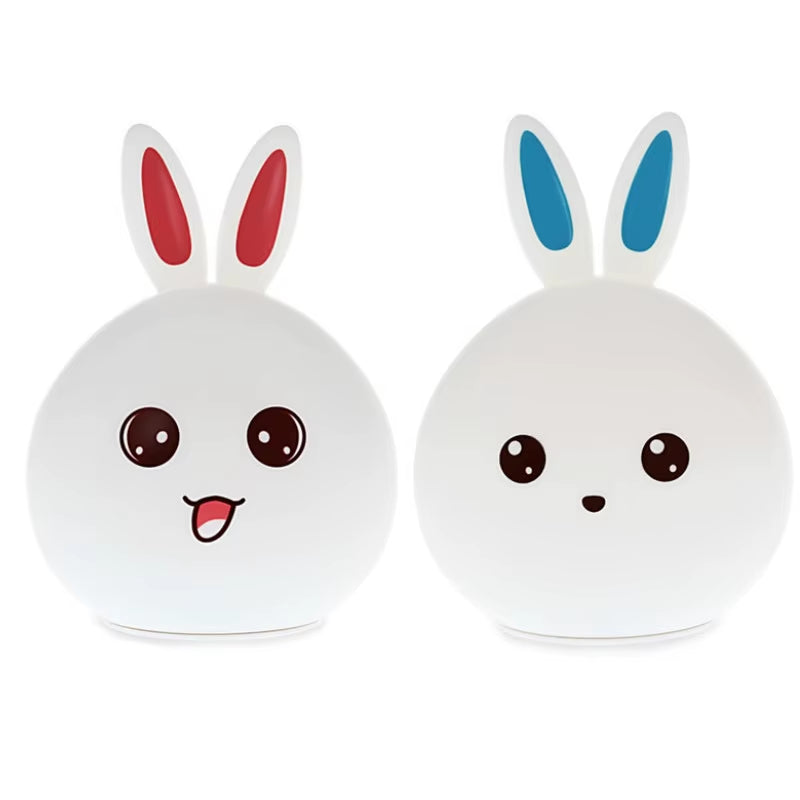 Led Rabbit Night Light USB for Children Baby Kids Gift Animal Cartoon Decorative Lamp Bedside Bedroom Living Room